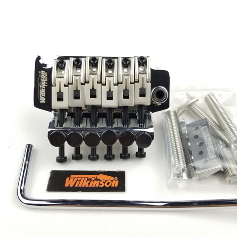 Wilkinson 6-String Electric Guitar Double Locking Tremolo System Bridge Chrome Silver WODL1 ► Photo 1/1