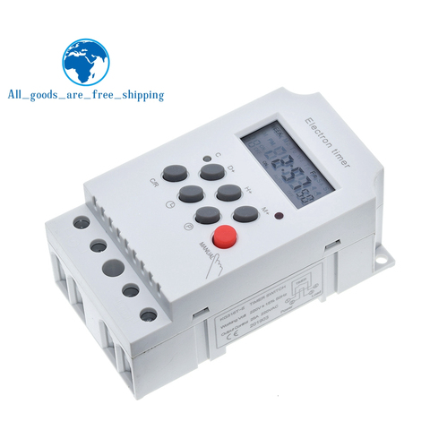 KG316T-II Electronic Timer AC 220V 25A Din Rail Digital Programmable Electronic Timer Switch Electric Equipment Control on/off ► Photo 1/6