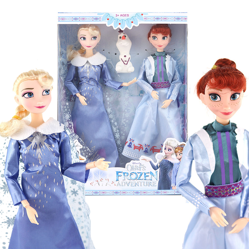 40CM-50CM Frozen Elsa Anna Princess Stuffed Plush Dolls Olaf Snow man  Snowman Deer Ice Toys