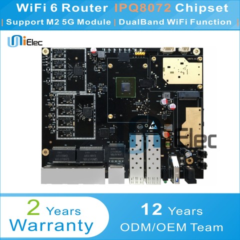 WiFi 6 Router IPQ8072 Enterprise Wireless Dual band WIFI 802.11ax  OpenWrt PCBA ODM OEM Board ► Photo 1/3