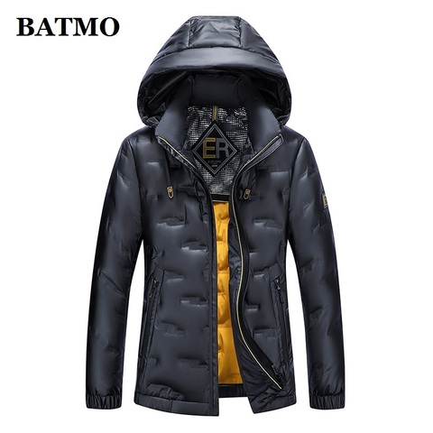 BATMO 2022 new arrival winter 90% white duck down hooded jackets men,men's waterproof warm jackets,2001 ► Photo 1/6