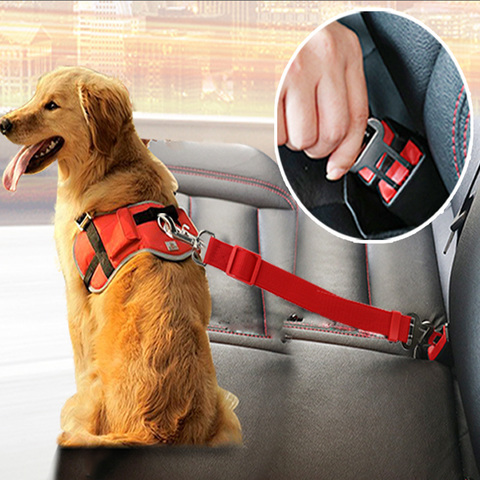 Vehicle Car Pet Dog Seat Belt Puppy Car Seatbelt Harness Lead Clip Pet Dog Supplies Safety Lever Auto Traction Products 251130 ► Photo 1/5
