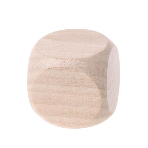 40mm Blank Wood Dice Kid Toys Printing Engraving Write Painting DIY Family Game ► Photo 1/6