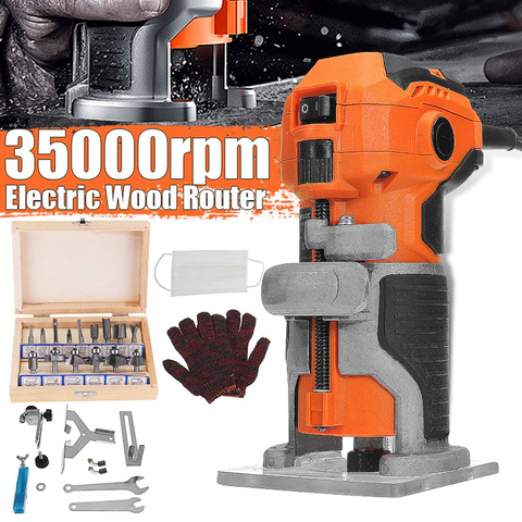 220V Electric Trimmer 1280W 35000r/min Wood Trimmer Electro Tools Router Wood Milling Machine for Joiners Renovator Woodworking ► Photo 1/6