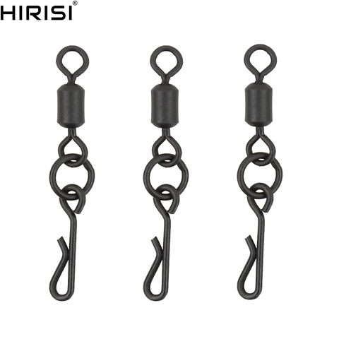 50 X Carp Fishing Rolling Swivel Long Body Q Shaped Fishing Swivel with Single Ring ► Photo 1/6