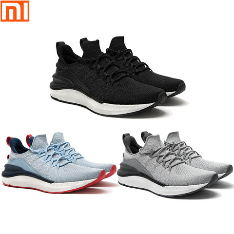 New Xiaomi Mijia sports shoes 4 sneakers a molding technology textile elastic knit shock absorber sole running comfort shoes 3 ► Photo 1/6