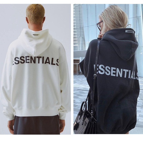 INS FOG Essentials Fear of God Hoodie Reflective & Embroidery Loose Pullover Top