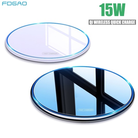 15W Qi Quick Charge Wireless Charger Type C QC 3.0 Mobile Phone Charging Station For iPhone 11 Pro XS XR X 8 Samsung S9 S10 S20 ► Photo 1/6