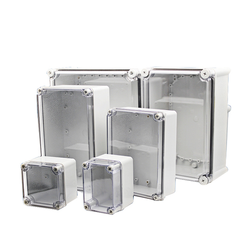 Waterproof junction box IP67 outdoor electrical box transparent cover ABS plastic sealed box waterproof box instrument box ► Photo 1/6