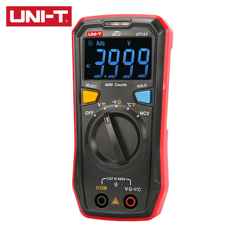 UNI-T UT123 Household Pocket Digital Multimeter NCV AC/DC Voltage Measurement  EBTN Display ℃/℉ Switch Measurement ► Photo 1/5