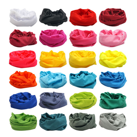 25*50 Bandanas Solid Color Cycling Magic Cover Scarf Outdoor Headband Sunshade Hiking Fishing Bandana Sports Man Bandanas ► Photo 1/6