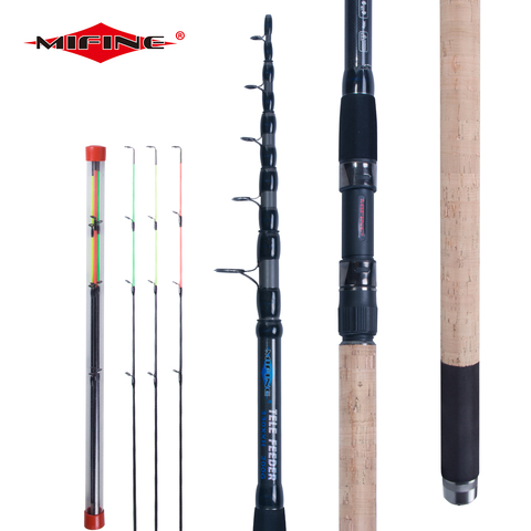 MIFINE Telescopic FEEDER Fishing Rod 3.0/3.3/3.6M High Carbon Fiber Spinning Heavy Fishing Carp ROD ACTION Max 200g ► Photo 1/6