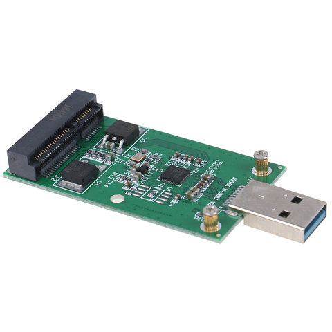Hot sale Mini USB 3.0 to PCIE mSATA External SSD PCBA Conveter Adapter Card ► Photo 1/5