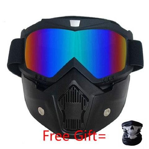 Retro Motorcycle Goggles Jet Pilot  Cruiser Vintage Moto Biker Cycling Eyewear Goggles Scooter Glasses ► Photo 1/6