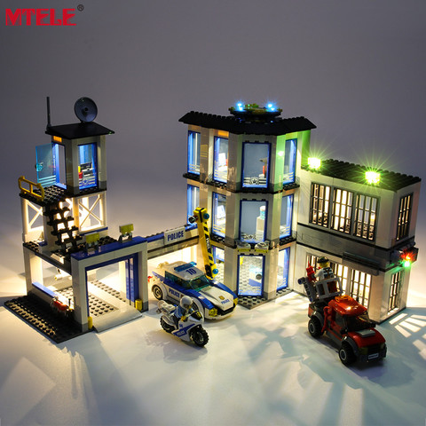 MTELE Brand LED Light Up Kit For 60141 City Series Police Station Lighting Set Only ► Photo 1/6