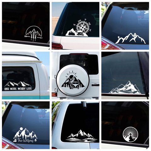 Hot Sale Mountain Car Sticker Fashion Vinyl Decal For Car Door Window Decoration Car Accessories ► Photo 1/6