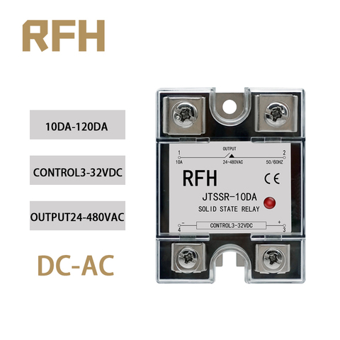 Single Phase DC Control AC  SSR-10DA 25DA 40DA 60DA 80DA 100DA 120DA Solid State Relay ► Photo 1/6