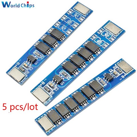 5pcs/lot BMS 1S 5A 10A 3.7V 15A 3 4 5 MOS Lithium 18650 Battery Charge Board PCB PCM for Lithium Battery Pack Cell Charging ► Photo 1/6