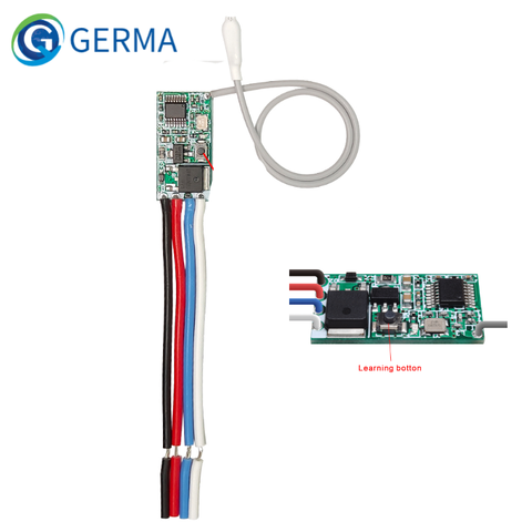 GERMA Universal Wireless 433 Mhz DC 3.6V-24V Remote Control Switch 433Mhz 1 CH RF Relay Receiver LED Light Controller DIY Kit ► Photo 1/6