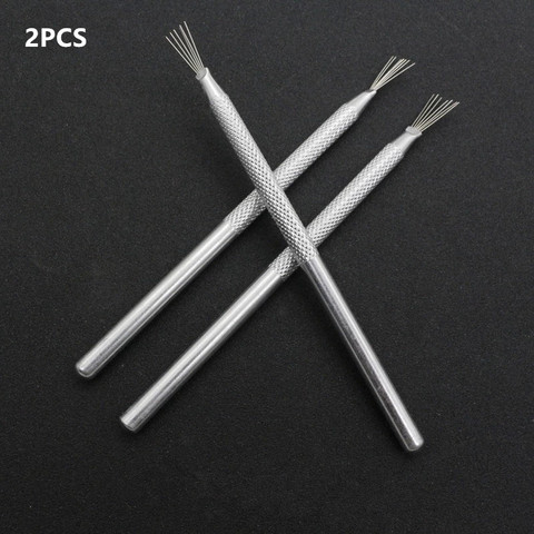 2pcs New 7 Pin Feather Wire Texture Ceramics Tools Polymer Clay Sculpting Modeling Tool Pottery Texture Brush Tools Strong Wire ► Photo 1/6