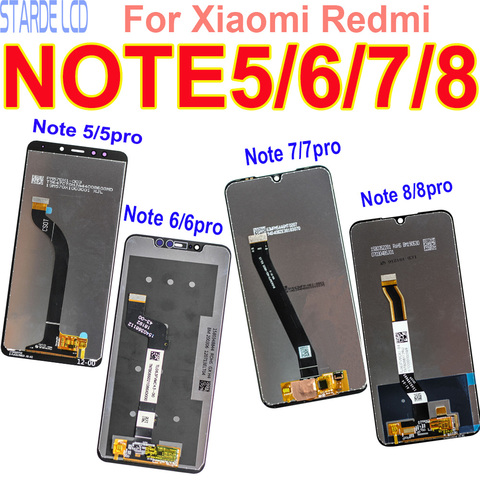 Original LCD Display for Xiaomi Redmi Note 5 6 7 8 Pro Touch Screen Digitizer Assembly Replacement Repair Parts Dropshipping ► Photo 1/6