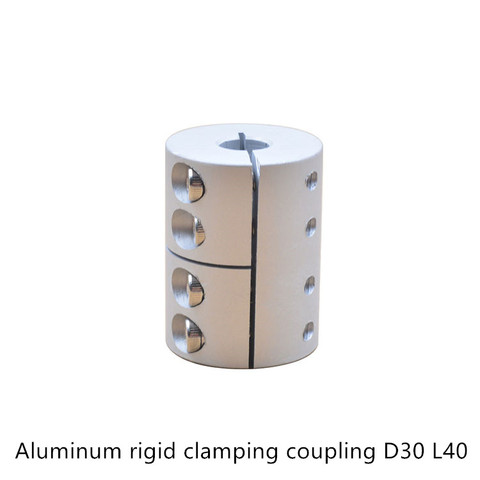 diameter 30mm length 40mm clamping rigid Coupling aluminum for Engraving machine shaft coupler Motor Connector ► Photo 1/6