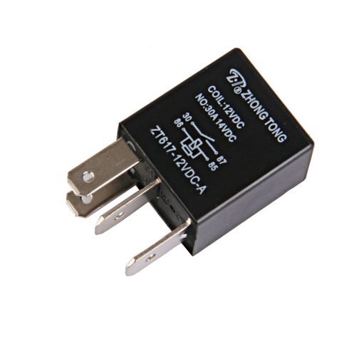 30 Amp Waterproof Relay Switch - 12V DC 4-Pin SPST Automotive Relays, Quick Connect Terminal ► Photo 1/6