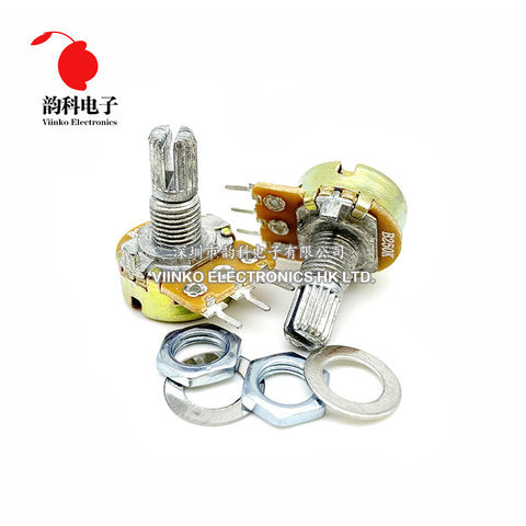 30pcs WH148 B1K B2K B5K B10K B20K B50K B100K B500K 3Pin 15mm Shaft Amplifier Dual Stereo Potentiometer 1K 2K 5K 10K 50K 100K 1M ► Photo 1/2