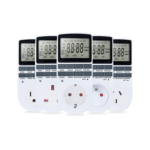 Digital Timer Switch 220V Weekly Programmable Timer Socket Thermoregulator Relay Timer Outlets Socket Sinotimer for Household ► Photo 1/6