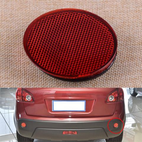 CITALL Red Right Rear Bumper Round Reflectors Light Reflective Strips Fit for Nissan QASHQAI 2007 2008 2009 2010 2011 2012-2015 ► Photo 1/2