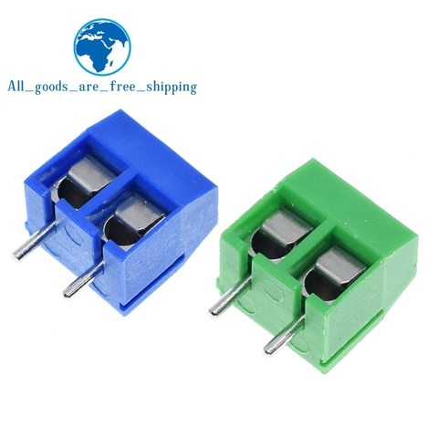 TZT 20pcs KF301-2P 301-2P 2 Pin Plug-in Screw Terminal Block Connector 5.08mm Pitch  2 Pin Screw Terminal Block good  ► Photo 1/6