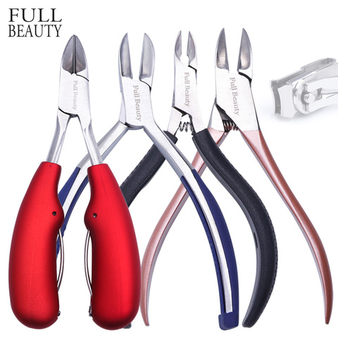 Full Beauty Sharp Curved Paronychia Remover Nail Scissors Manicure Toes Dead Skin Pliers Trimming Nail Clipper Nipper CHQ1-8 ► Photo 1/6