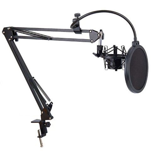 Pro Desktop Microphone Suspension Scissor Arm Microphone Stand Table Mounting Clamp for Samson Blue Yeti Snowball ► Photo 1/6
