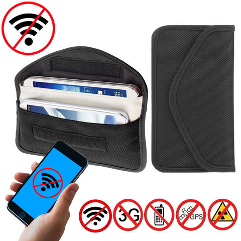 Signal Blocking Bag Faraday Bag Shield Cage Pouch Wallet Phone Case for Cell Phone Privacy Protection and Car Key FOB ► Photo 1/6