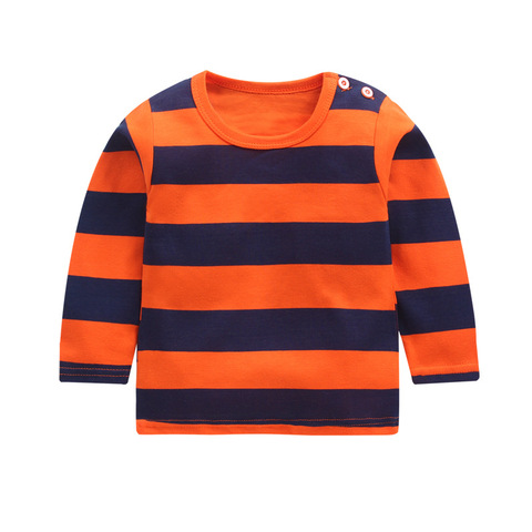 New Arrivel Striped Baby Girls Cotton Long Sleeve T-shirt 12M-8Year Autumn Children Clothing Blouse Tops Boys Long Sleeve Tops ► Photo 1/4