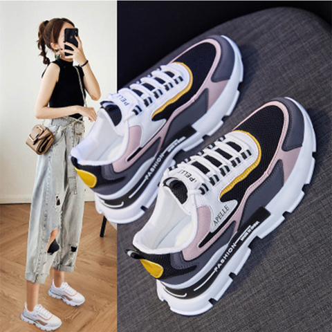 New Sneakers Comfort Summer Breathable Rhinestones Solid Slip on Walking Shoes Sports Casual Vulcanized Shoes Zapatos De Mujer ► Photo 1/6