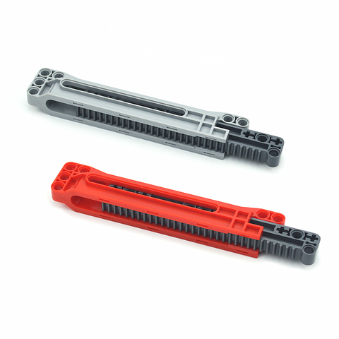 1Set Technic Parts Series MOC Brick Parts PART 18942+18940 Gear Rack 1 x 14 x 2 Housing with Axle and Pin Holes Assembles Toys ► Photo 1/1