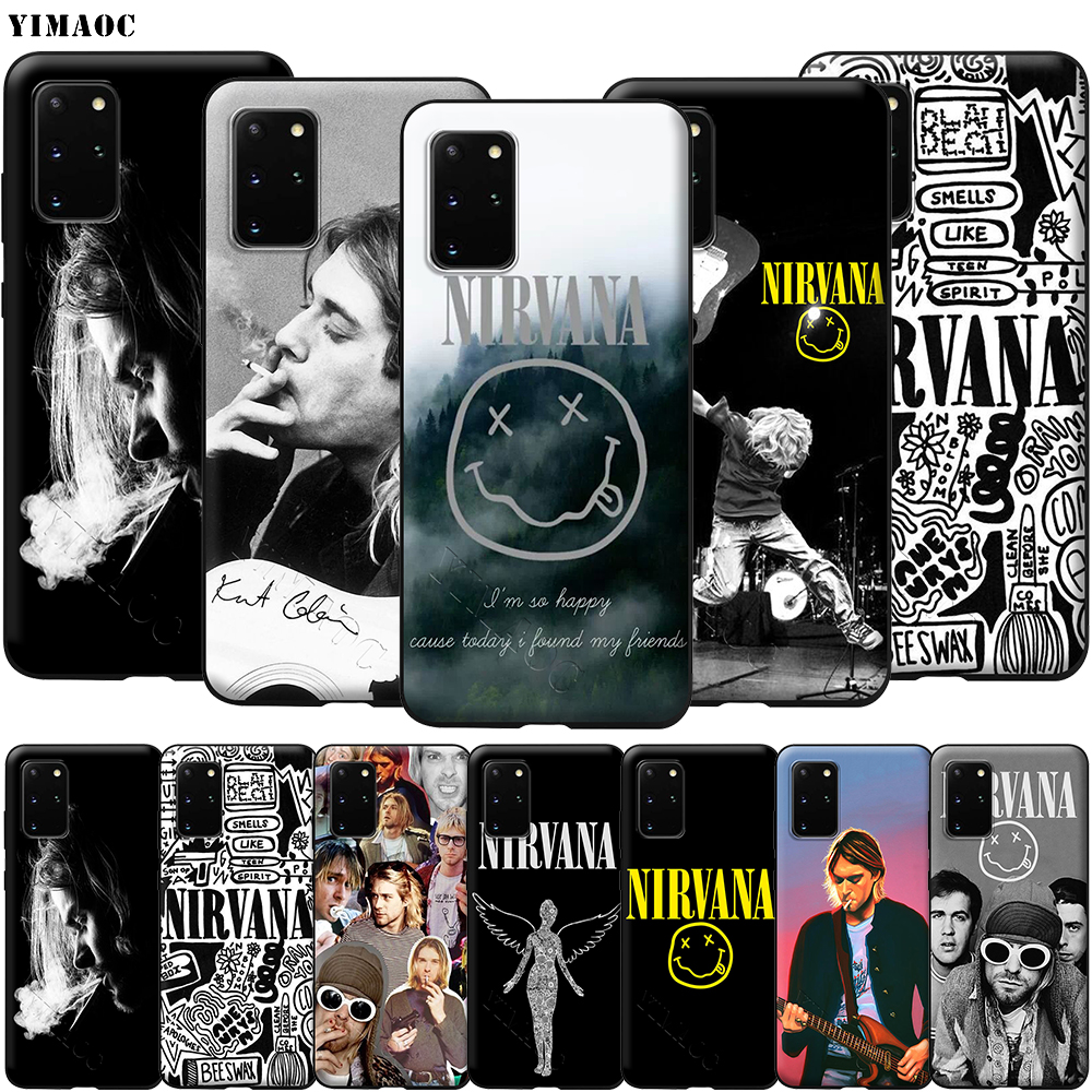 Price History Review On Nirvana Kurt Cobain Case For Samsung Galaxy A7 A8 A9 A10 A20 A30 A40 A50 A70 S10 Plus S20 Ultra Note 10 Lite A51 A71 A81 A91