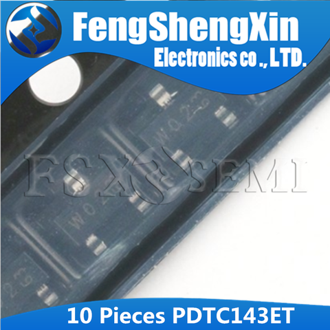 10pcs PDTC143ET SOT-23 PDTC143ET-215 SOT23 PDTC143 W02 SOT TRANSISTOR DIGITAL ► Photo 1/1