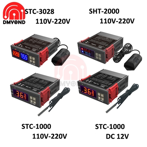 Stc 3028 Stc 1000 Digital Pid Temperature Humidity Controller Thermostat Humidistat 220V Incubator Controller Instruments Switch ► Photo 1/6