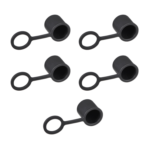uxcell 5pcs BNC Silicone Protectors Cap Port Cover Anti Dust BNC-B Female Jack 13 x 12 mm Overall Size Black ► Photo 1/2