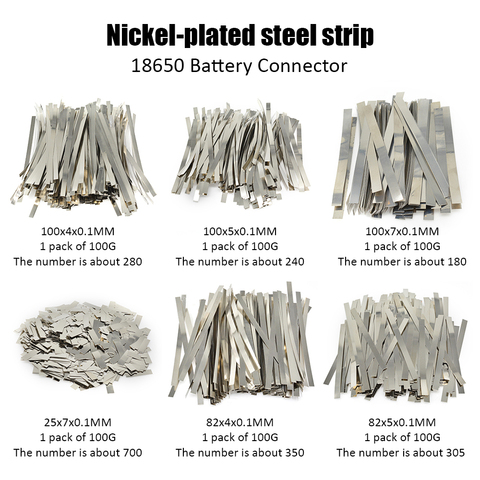 1Pack Nickel Plated Steel Strip Nickel Plate Strap Sheets for 18650 Lithium battery pack spot welding machine Welder/Spot welder ► Photo 1/6