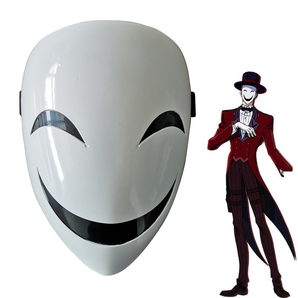 Adjustable Mask Adults Japanese Anime Black Bullet Hiruko White Visible  Helmet Cosplay Costume Props Halloween Gifts Collection