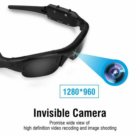 1080P HD Lightweight riding Glasses Sunglasses Eyewear Audio Video Recorder TF Mini Audio DVR Camera DV Video Recorder Eyewear ► Photo 1/6