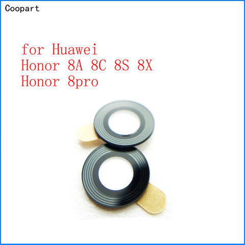 2pcs/lot Coopart New Back Rear Camera lens glass replacement for Huawei Honor 8A 8X 8C 8S honor 8pro top quality ► Photo 1/1