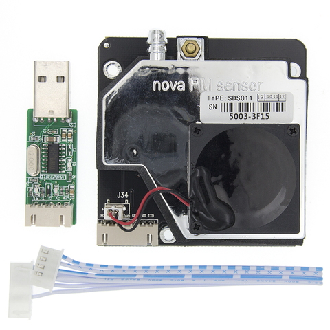 Nova PM sensor SDS011 High precision laser pm2.5 air quality detection sensor module Super dust dust sensors, digital output ► Photo 1/6