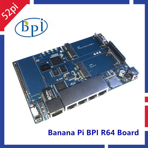 New! Banana Pi BPI-R64 MT 7622 Opensource Router Development Board MT7622 4 Gigabit LAN Ports 1 Gigabit WAN 64 Bit Chip ► Photo 1/5