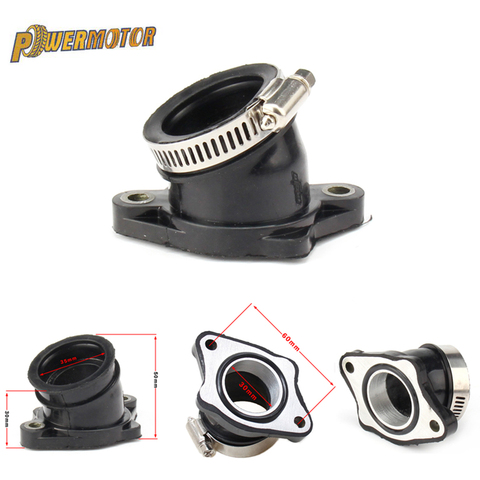 Powermotor Motorcycle Rubber Adapter Inlet Intake Pipe ForBSE MOJO 250cc CB250 Dirt Bike Motocross ModifiedPWK28 30mm carburetor ► Photo 1/6