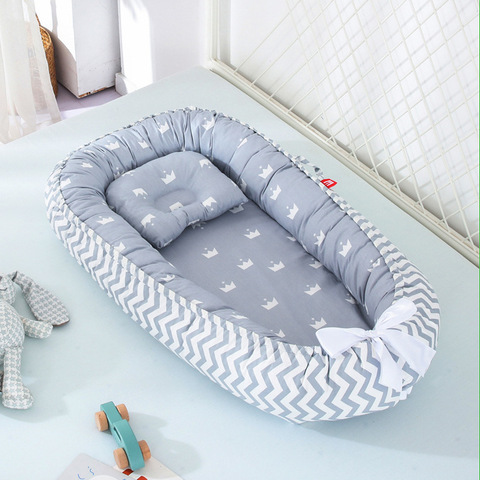 Newborn Baby Portable Removable And Washable Crib Travel Bed Nest Bed Crib Cotton new Crib Travel Bed For Children Infant Kids ► Photo 1/6