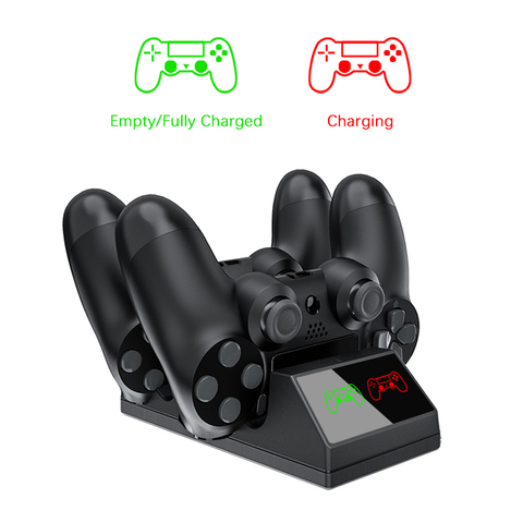PS4 controller charger USB charging base with LED light Slim wireless controller